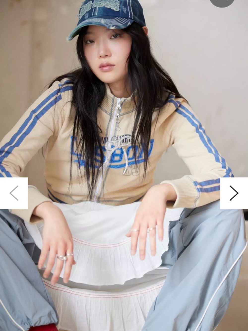 urban outfitters lisbon knit double zip up track jacket